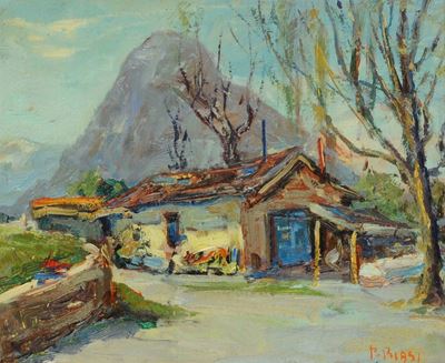 Biagio Biasi (blasius) (1908-1979)carrozzoni al Parco Micheletti, 1957 Lugano, Svizzera, 1957
