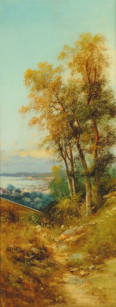 Henry Markò (1855-1921)veduta del Porto di Genova
