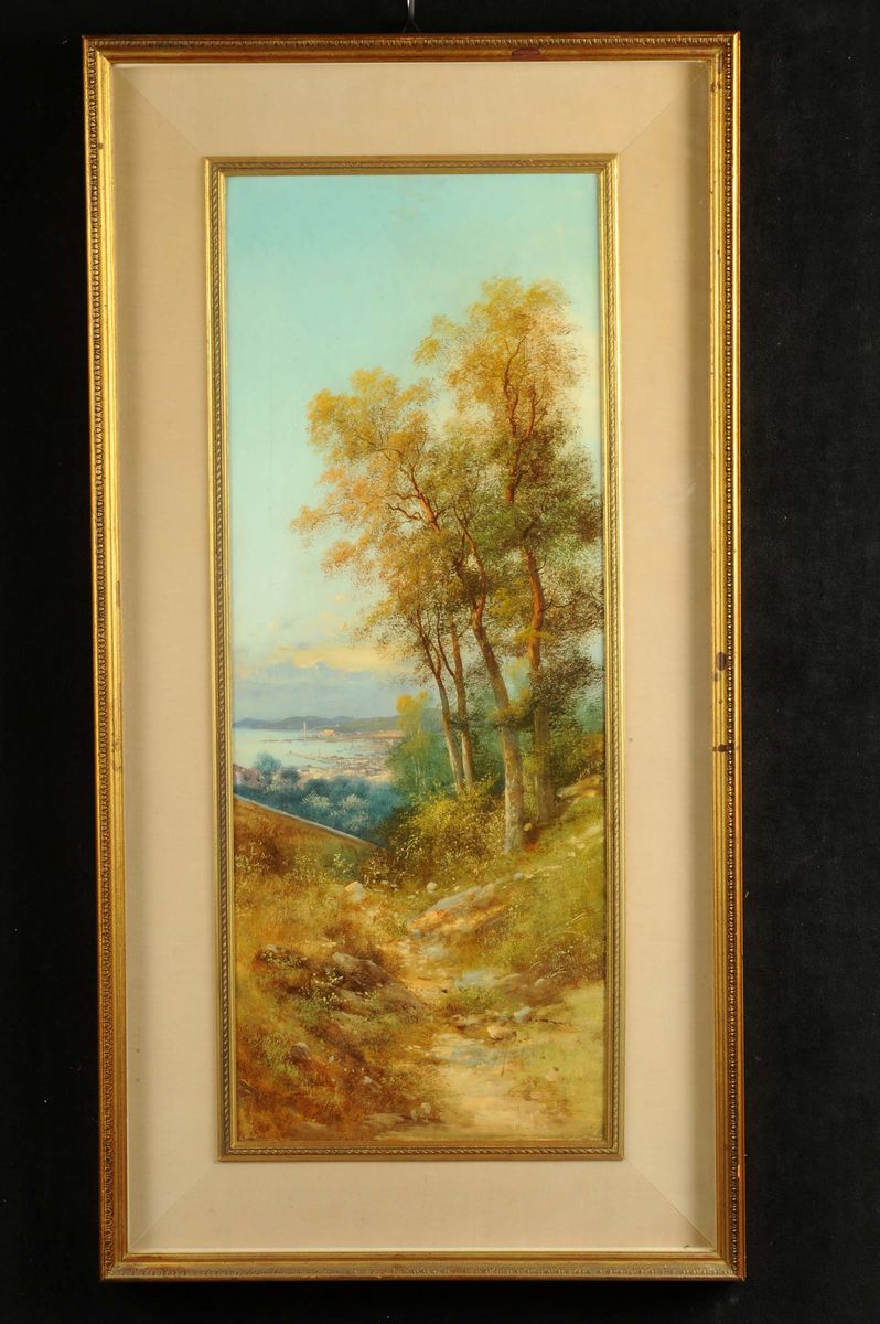 Henry Markò (1855-1921)veduta del Porto di Genova