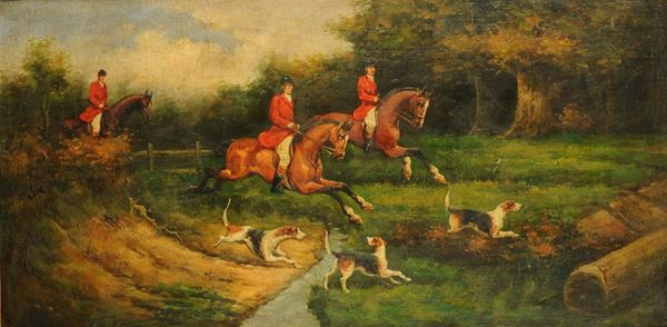 Anonimo del XIX secolo Scene di caccia