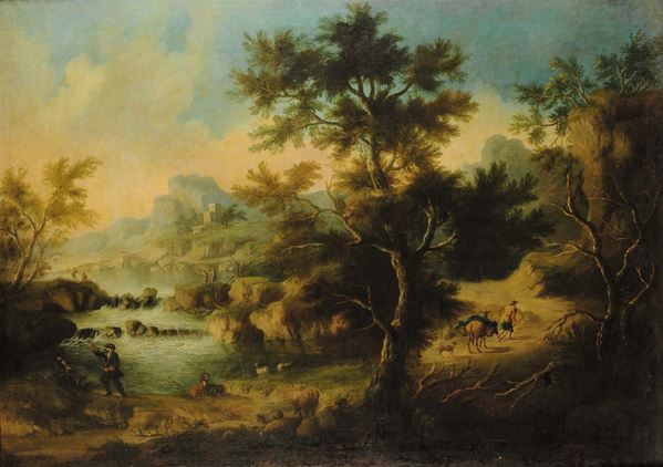 Scuola Veneta del XVIII secolo Paesaggio
