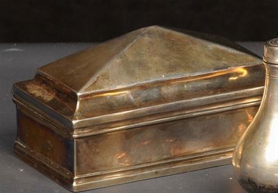 Cofanetto in Argento Sbalzato, Piemonte XIX Secolo