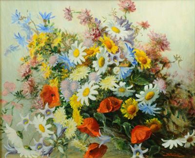 Rodolfo Bellatti (1911-1993)natura Morta con Fiori