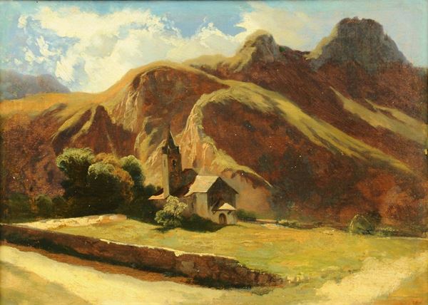 Ernesto Rayper (1840-1873), scuola di Paesaggio montano