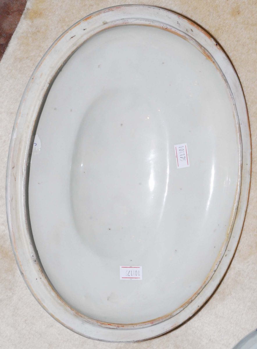 Zuppiera in Porcellana Bianca e Blu, Cina XVIII Secolo