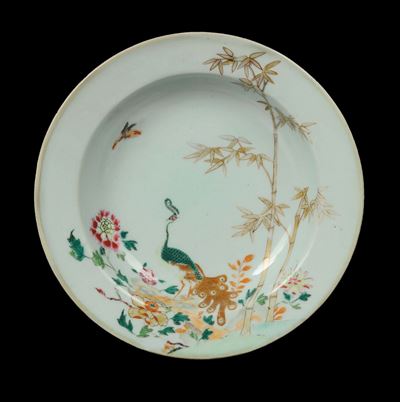 Piatto Fondo in Porcellana, Cina XVIII Secolo
