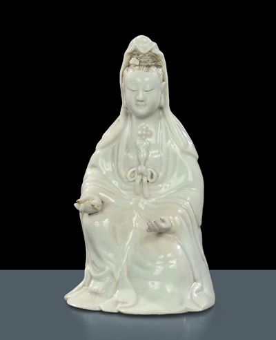 Guanyin in Porcellana Bianca, Cina