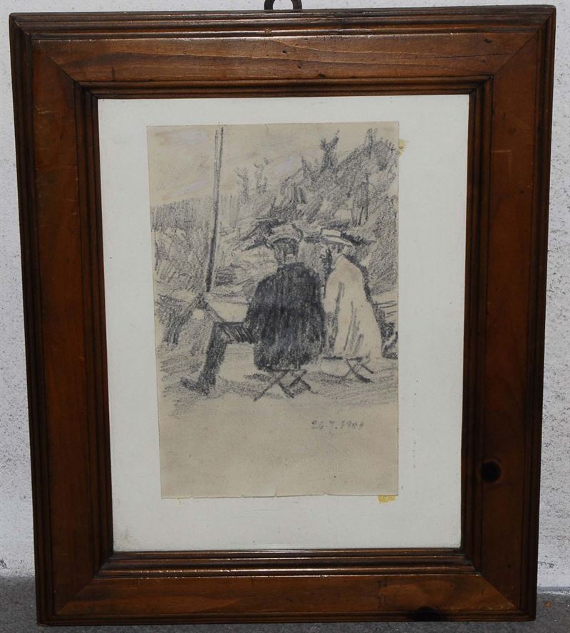 Alberto Issel (1848-1926) Due pittori, 1869  - Asta Dipinti del XIX e XX secolo - II - Cambi Casa d'Aste