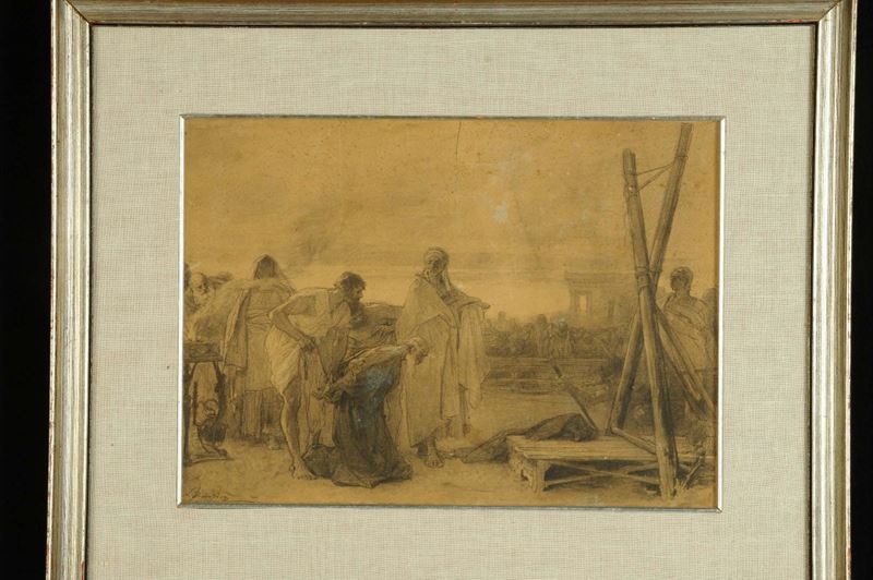 Nicolò Barabino (1832-1891) Martirio di Sant' Andrea  - Asta Dipinti del XIX e XX secolo - II - Cambi Casa d'Aste