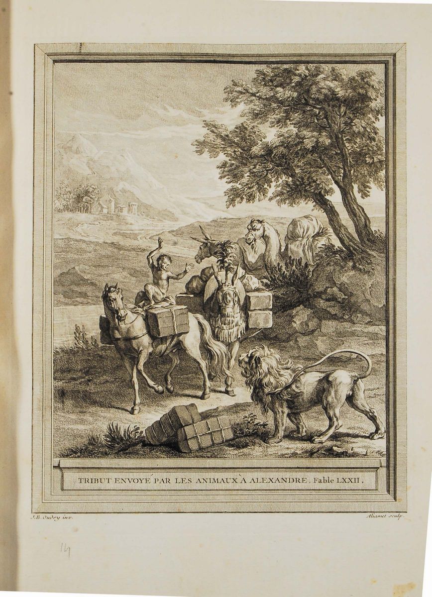 Edizioni del '700 - Illustrati Francesi la Fontaine Jean (de)fables Choisies, Mises En Vers Par J...