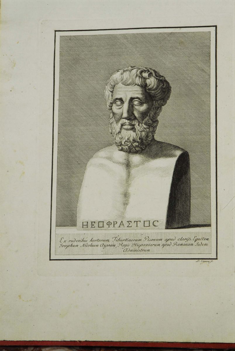 Edizioni del '700 - Bodoniane Theophrastuscharacterum Etichorum Thophrasti Eresii Capita Duo… Par...