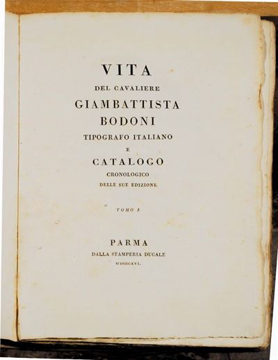 Edizioni del '800 - Bodoniane De Lama Giuseppevita del Cavaliere Giambattista Bodoni Tipografo It...