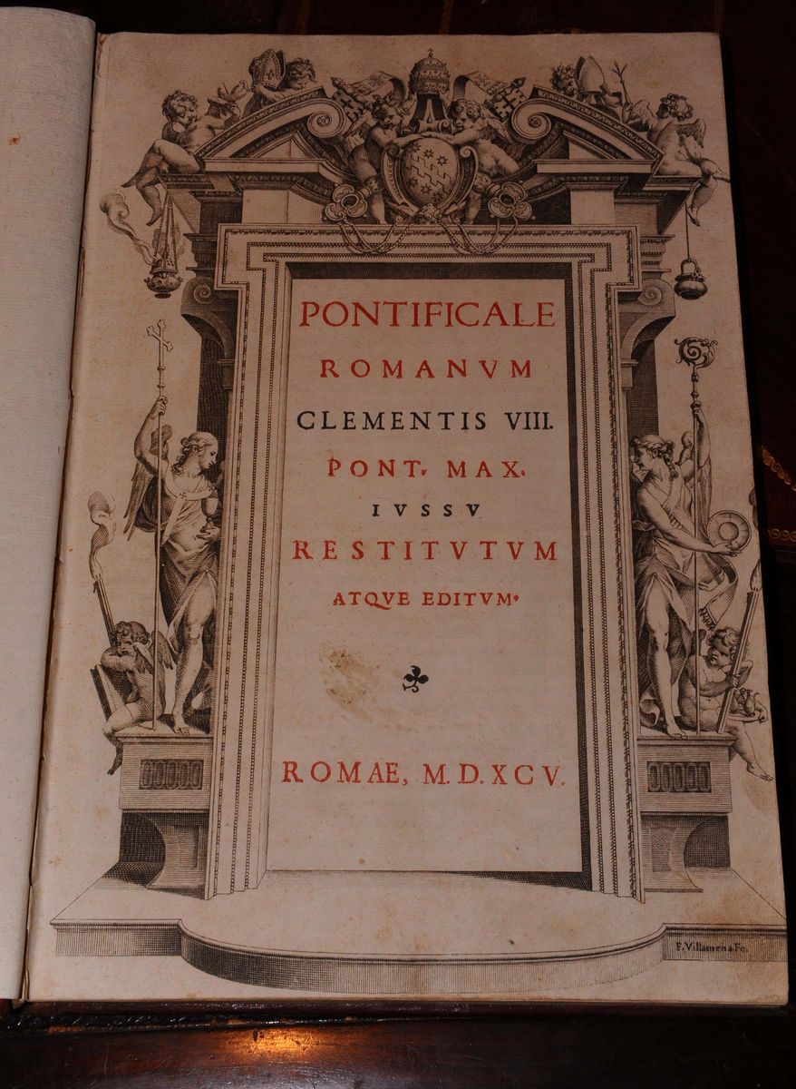 Edizioni del '500 - Legaturepontificale Romanum Clementis VIII Pont. Max. Iussu Restitutum Atque ...