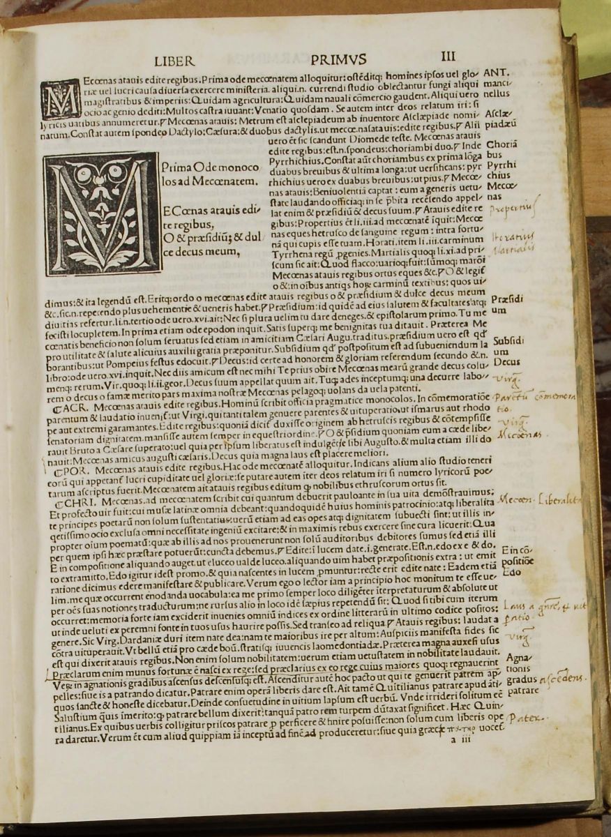 Edizioni del '500 - Illustrati Horatius Flaccus Quintushoratij Flacci Lyricorum Poetarum Praestan...