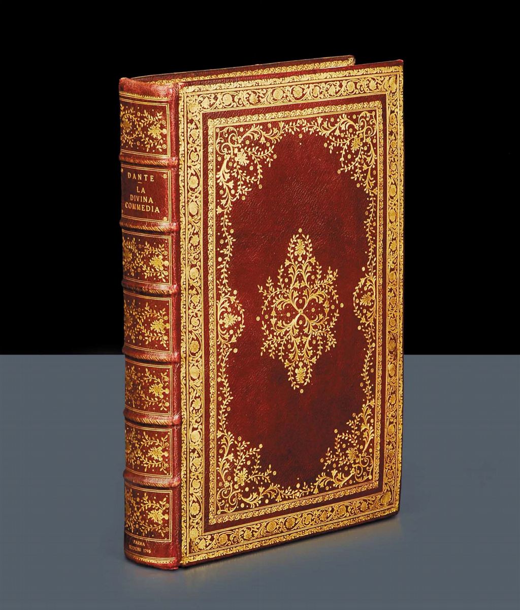 Edizioni del '700 - Legature - Bodoniane Dantela Divina Commedia di Dante Allighieri, Parma, nel ...