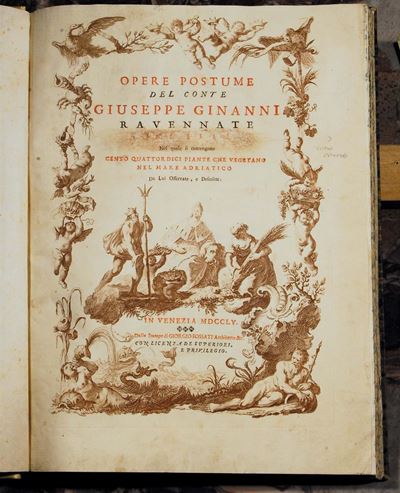 Edizioni del '700 - Illustrati - Scientifici Ginanni Giuseppeopere Postume del Conte Giuseppe Gin...