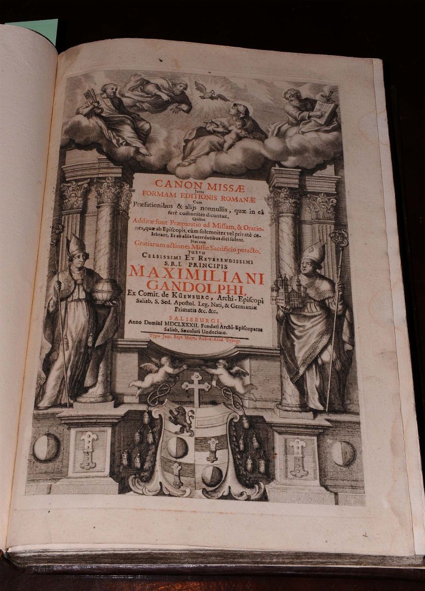 Edizioni del '600 - Messali - Legature di Pregiocanon Missae Iuxta Formam Editionis Romanae… Sali...