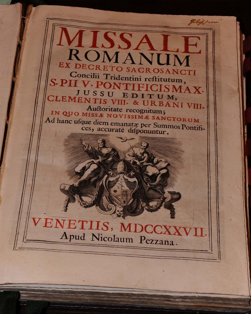 Edizioni del '700 - Legature di Pregiomissale Romanum Ex Decreto Sacrosanti Concilii Tridentini… ...