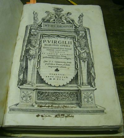 Edizioni del '500 - Autori Latini - Illustrati Vergilius Maro Publiusvergilius Cum Commentarij & ...