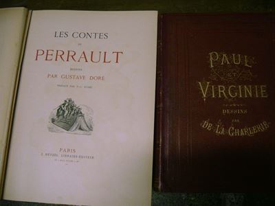 Lotto di Illustrati Francesi Perroult Charles - Doré Gustaveles Contes De Perrault. Dessins Par G...