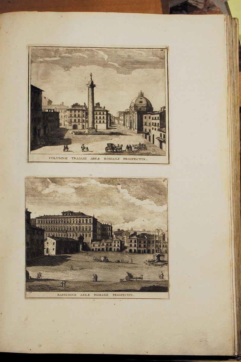 Edizioni del '700 - Architettura - Illustrati - Roma Magnan Dominiquela Ville De Rome Ou Descript...
