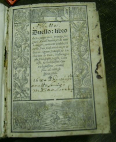 Edizioni del '500 - Trattatistica Politica dal Pozzo Parideduello Libro De Re, Imperatori, Princi...