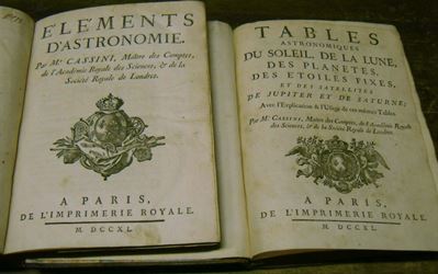Edizioni del '700 - Astronomia Cassini Jacqueselements D'astronomie. Par M.r Cassini, Maitre Des ...
