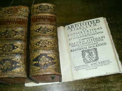 Lotto di Opere di Filosofia Aristotelicaaristotele, Opera, (tomo Primo e Secondo), Guglielmo Lema...