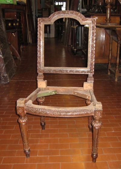 Sedia Luigi XVI in Noce