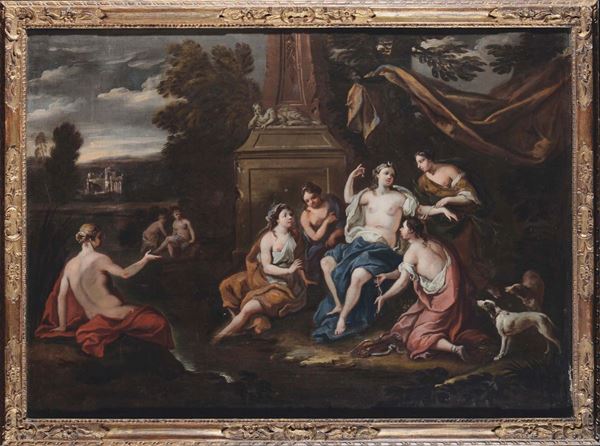 Scuola del XVIII secolo Scena mitologica