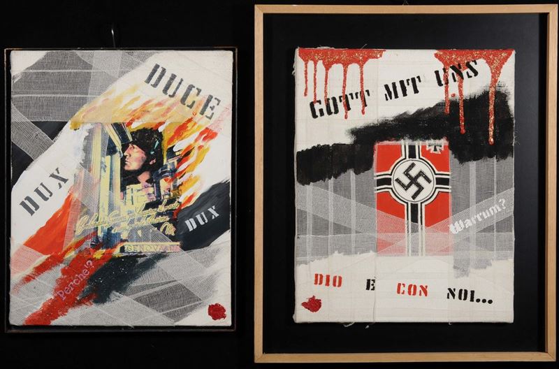 Vittorio Stoppa (1940) due dipinti a soggetto fascista  - Auction OnLine Auction 02-2012 - Cambi Casa d'Aste