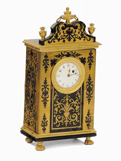 Porta Orologi con Cassa in Marqueterie Boulle Firmato Gaudron a Paris, Francia 1720 Circa.