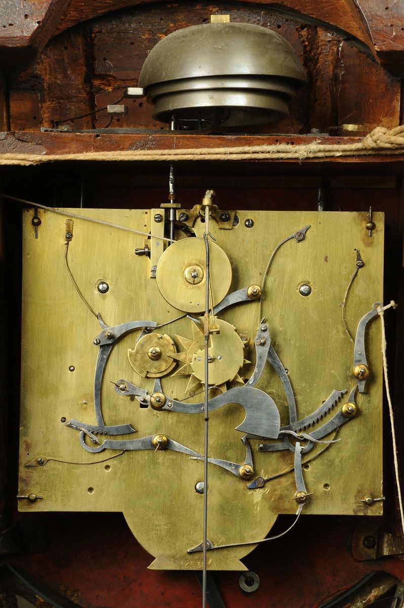 Orologio Cartel da Muro con Mensola, Cassa Venis Martin Laccata Color Vinaccia, Svizzera/francia ...