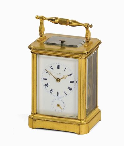 Rara Pendoletta da Viaggio “piece Officiel” Paul Garnier in Bronzo, Francia 1845 Circa