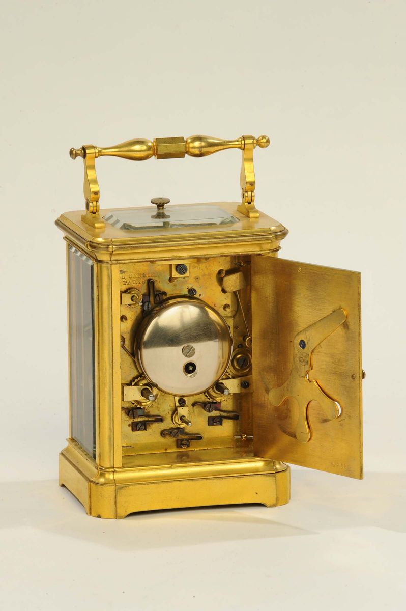 Rara Pendoletta da Viaggio “piece Officiel” Paul Garnier in Bronzo, Francia 1845 Circa