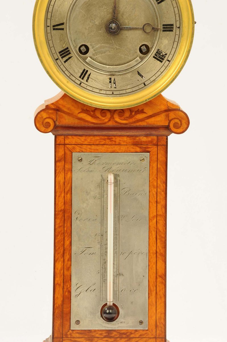 Orologio da Soprammobile con Cassa in Radica, Francia 1825 Circa