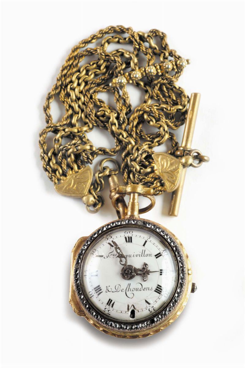 Orologio da tasca con chatellaine,  1730 circa  - Auction Pendulum and Decorative Clocks - Cambi Casa d'Aste