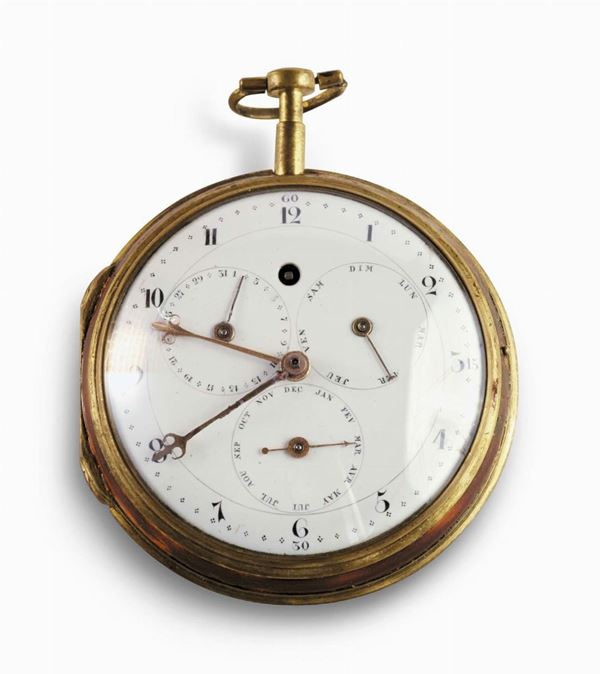 Raro orologio Virginio & Girard a Carouge, Italia fine XVIII secolo