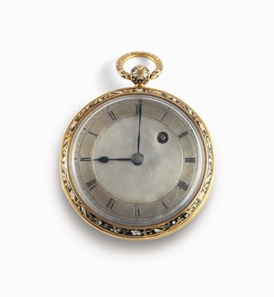Orologio da Tasca Ribaltina con Cassa in Oro, Inghilterra Fine XVIII Secolo