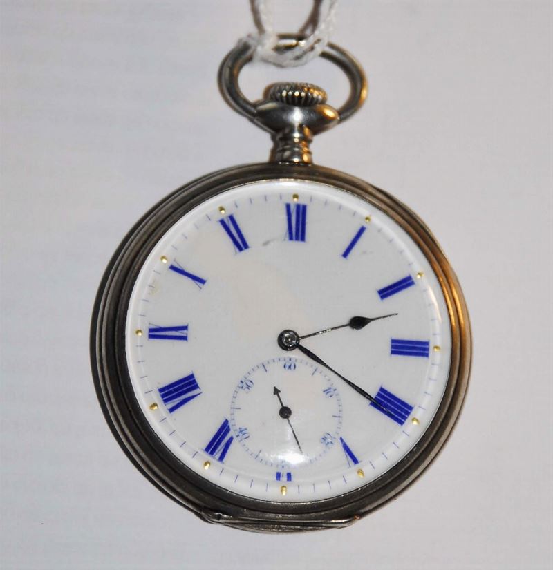 Cronometro Ulysse Nardin con cassa in argento, Svizzera 1920 circa  - Asta Pendoleria e Orologid'Arredo - Cambi Casa d'Aste