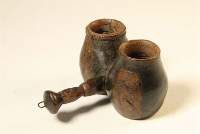 Coppa Doppia per Libagioni Rituali, Chokwe (angola)