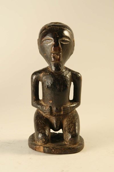 Figura Maschile Inginocchiata, Luba (repubblica Democratica del Congo)