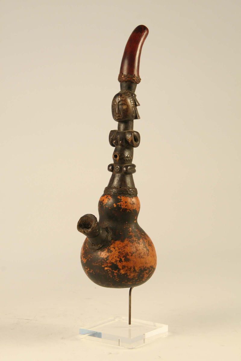 Pipa per tabacco, Luba Shankadi (Repubblica Democratica del Congo)  - Auction African Art - Cambi Casa d'Aste