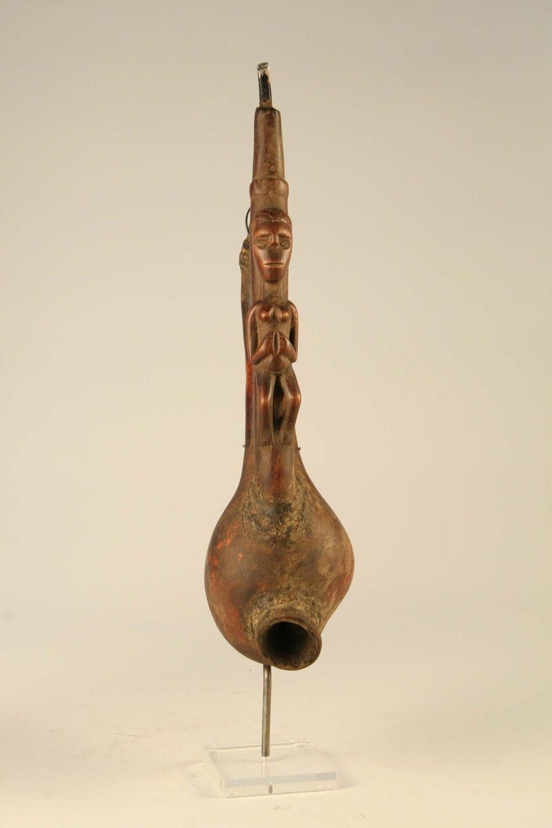 Pipa per tabacco, Chokwe (Angola)  - Auction African Art - Cambi Casa d'Aste