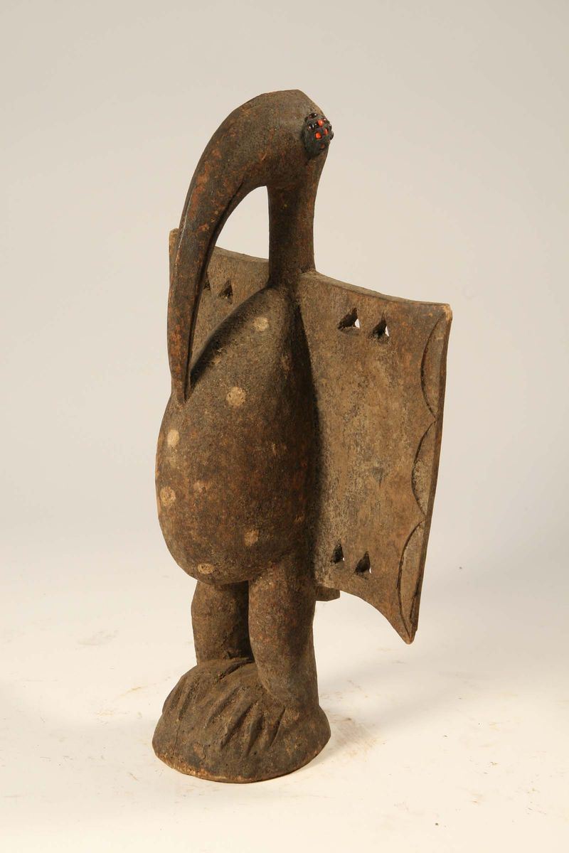 Figura di uccello Calao, Sanufo (Costa d'Avorio)  - Asta Arte Africana - Cambi Casa d'Aste