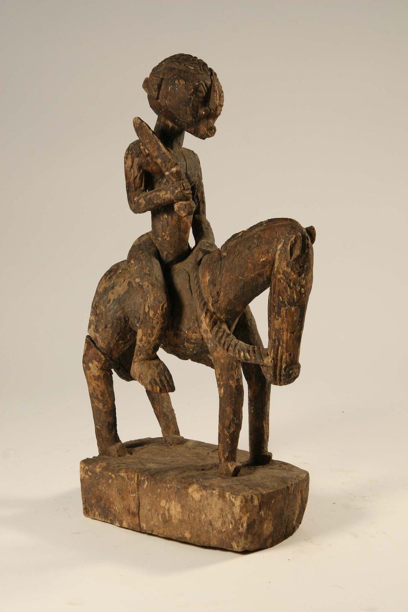 Figura equestre, Dogon (Mali)  - Auction African Art - Cambi Casa d'Aste