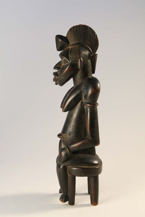 Figura femminile seduta, Senufo (Costa d'Avorio)