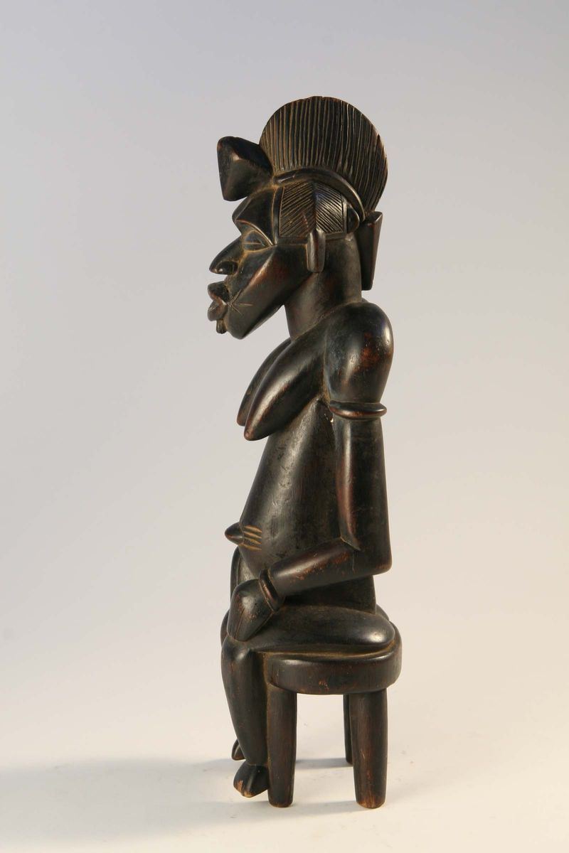 Figura femminile seduta, Senufo (Costa d'Avorio)  - Asta Arte Africana - Cambi Casa d'Aste