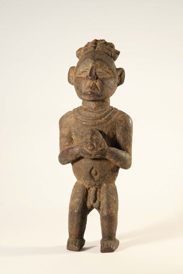 Figura magica con nicchia integra sulla schiena, Bamun (Camerun)