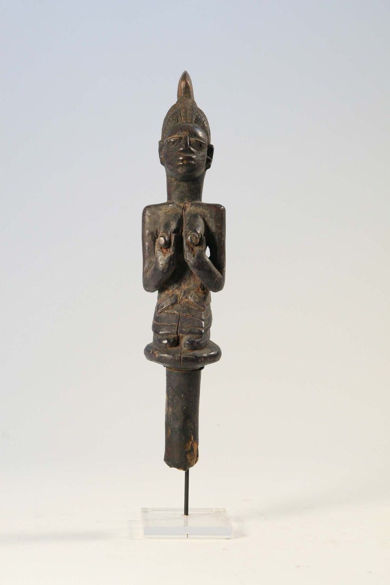 Scettro per il culto di Eshu, Yoruba (Nigeria)  - Auction African Art - Cambi Casa d'Aste